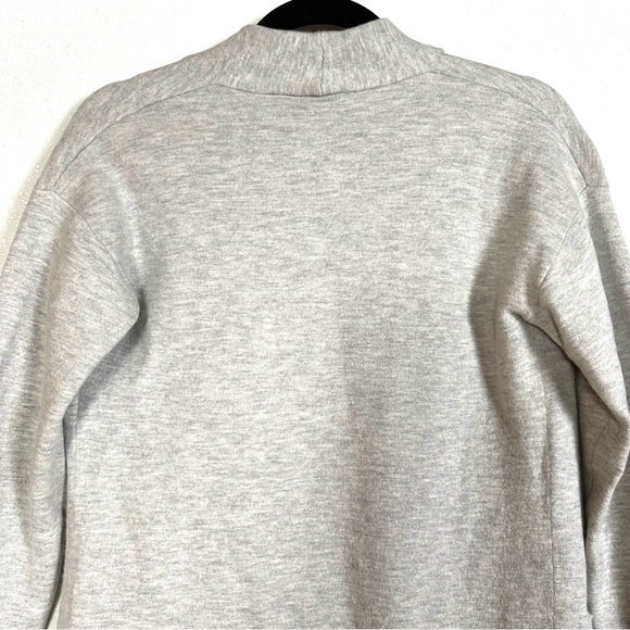 Babaton Lance Cardigan Light Grey Open Front Longline Wool Blend Size Small - Picture 10 of 15